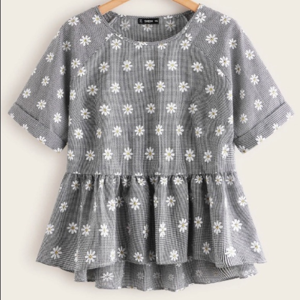 Floral Peplum Top